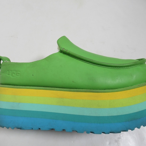 Ugg Unisex URSeen Platform Slipper Green Multi S/N 1157970 Size 9 USM / 10 USW - Picture 1 of 12